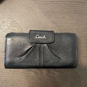 Black leather COACH Wallet